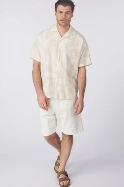 Hot Jack & Jones Hemd Alberto Seersucker Resort Shiirt Ecru