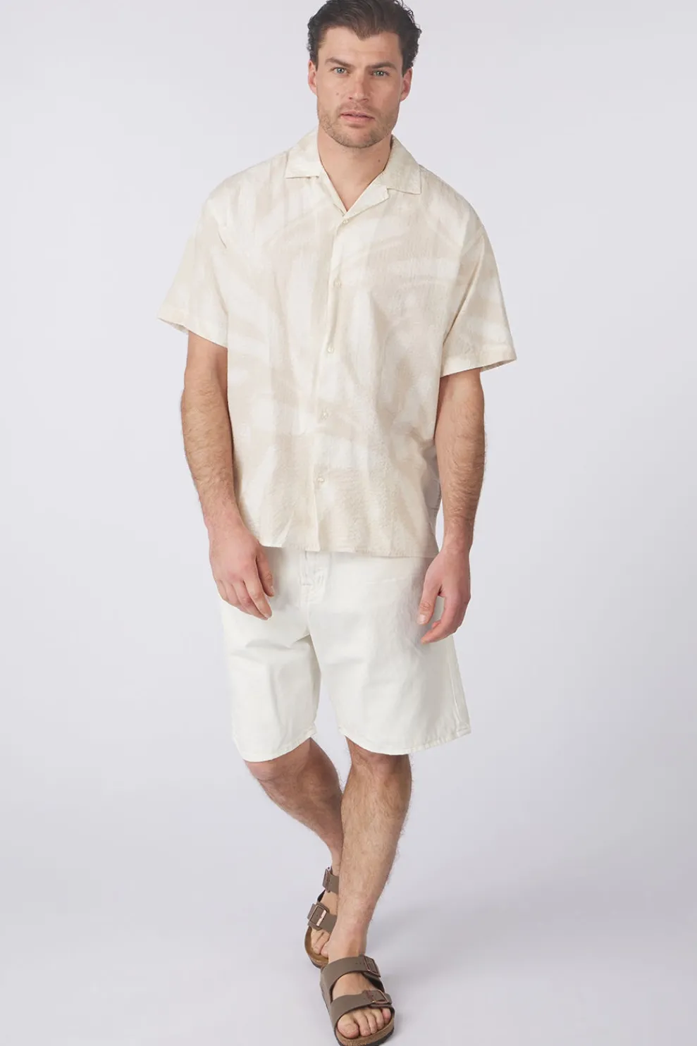 Hot Jack & Jones Hemd Alberto Seersucker Resort Shiirt Ecru