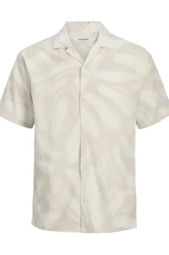 Hot Jack & Jones Hemd Alberto Seersucker Resort Shiirt Ecru