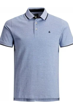 Clearance Jack & Jones Polo Paulos Mid Blue/Denim / Jeans