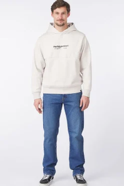 Online Jack & Jones Trui Charlie Print Sweat Moonbeam