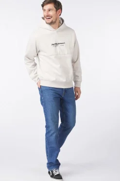 Online Jack & Jones Trui Charlie Print Sweat Moonbeam