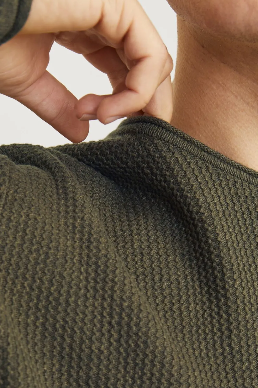 Fashion Jack & Jones Trui Cooper Olive Night