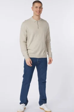 Hot Jack & Jones Trui Eemil Half Zip Dark Blue (Jeans)