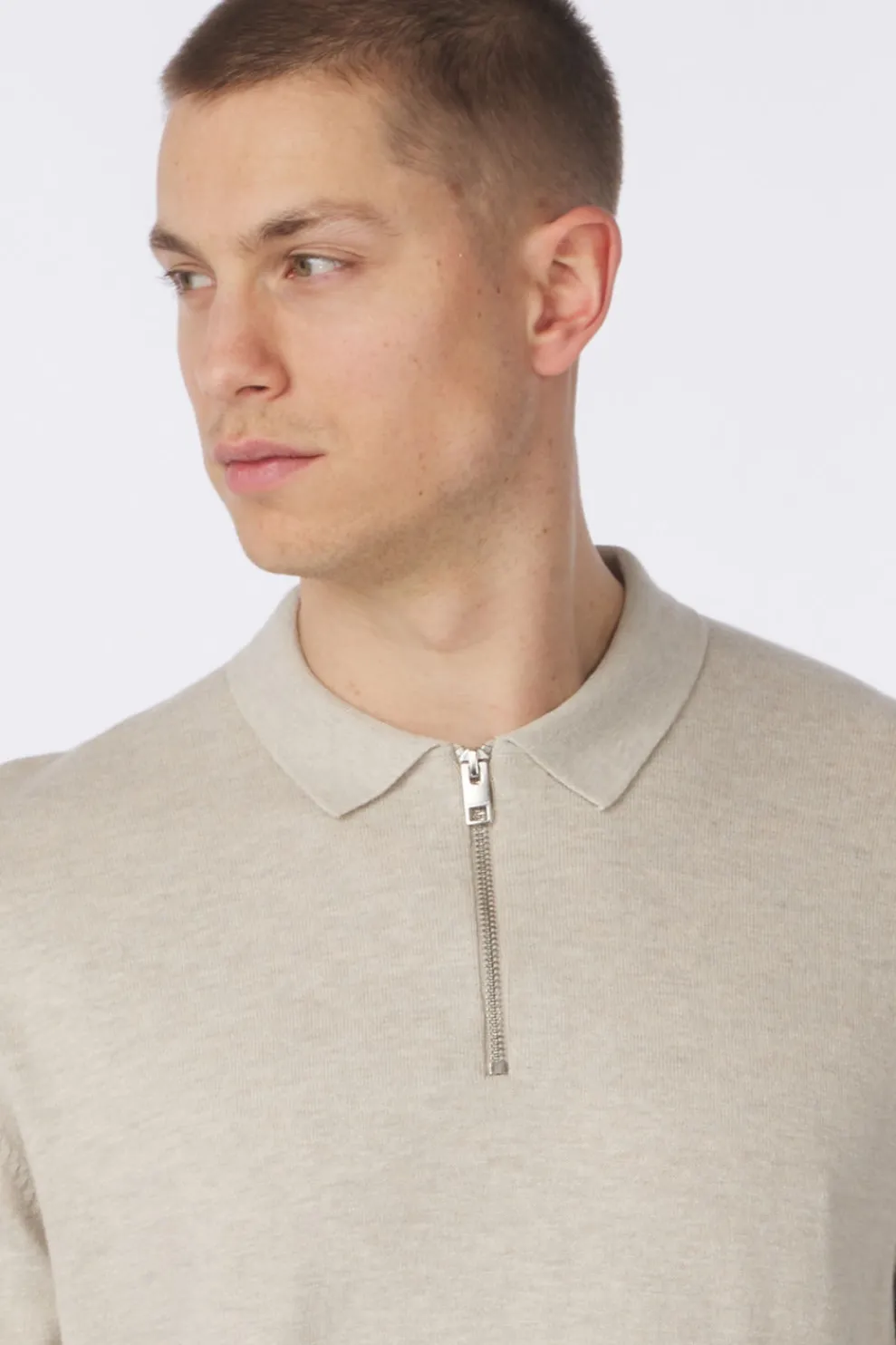 Hot Jack & Jones Trui Eemil Half Zip Dark Blue (Jeans)