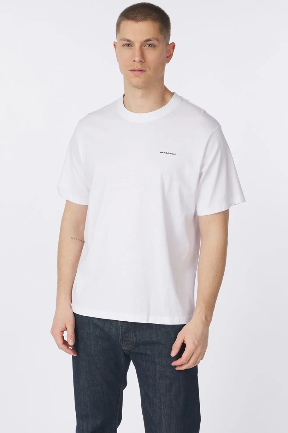 Outlet Jack & Jones T-Shirt Charlie Back Print Welcome To The Game
