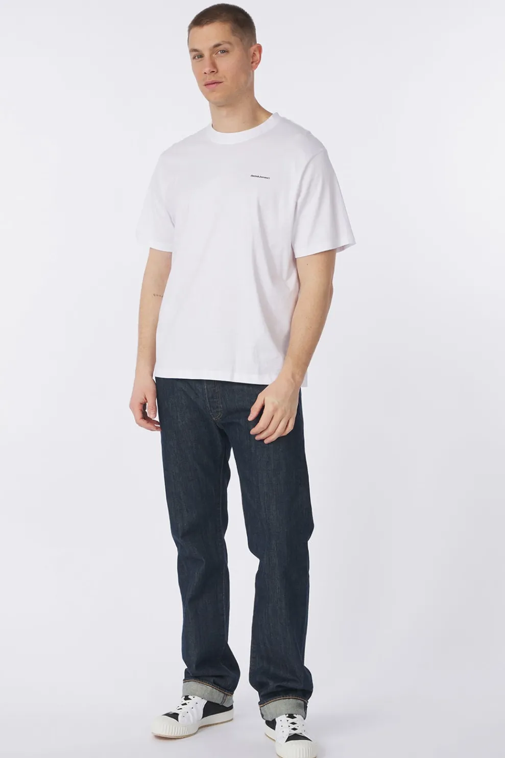 Outlet Jack & Jones T-Shirt Charlie Back Print Welcome To The Game