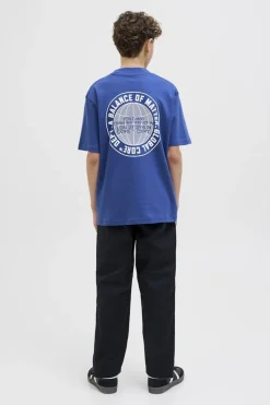 Fashion Jack & Jones T-Shirt Concrete Globe Beaucoup Blue