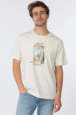 Discount Jack & Jones T-Shirt Jorhydra Front Blue Denim