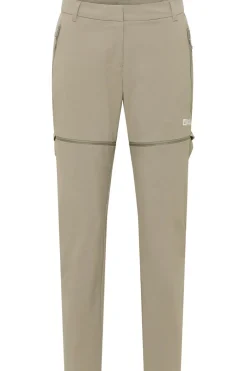 Discount Jack Wolfskin Afritsbroek Hikeout Zip Off Pants W Stone