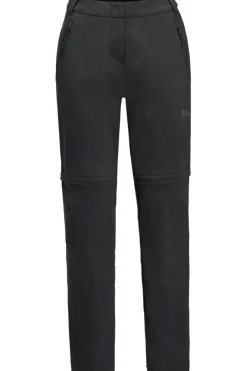 Clearance Jack Wolfskin Afritsbroek Glastal Zip-Off Pants Black
