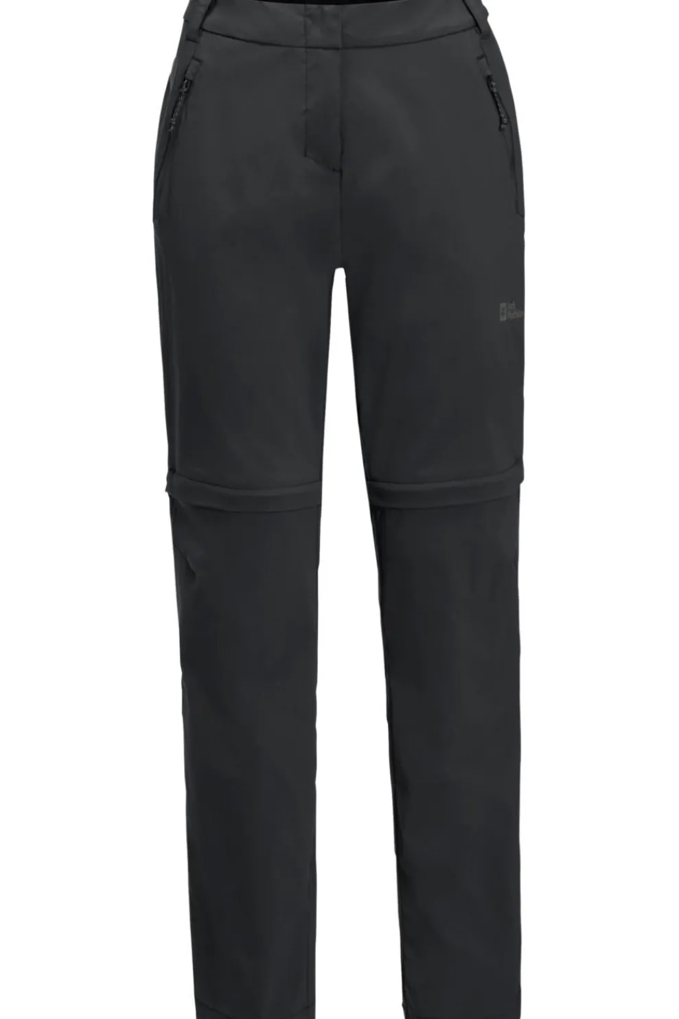 Clearance Jack Wolfskin Afritsbroek Glastal Zip-Off Pants Black
