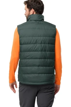 Outlet Jack Wolfskin Bodywarmer Ather Down Vest Black Olive
