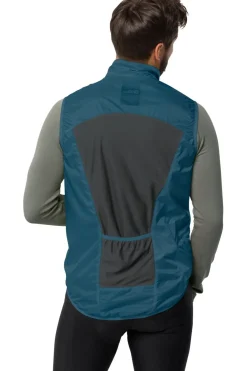Fashion Jack Wolfskin Bodywarmer Morobbia Wind Vest M Blue Daze