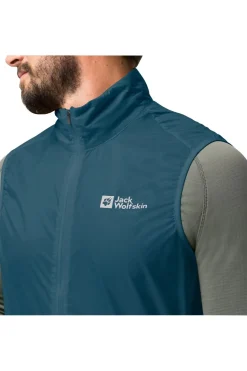 Fashion Jack Wolfskin Bodywarmer Morobbia Wind Vest M Blue Daze