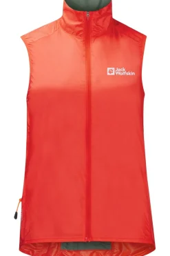 Sale Jack Wolfskin Bodywarmer Morobbia Wind Vest W Tango Orange