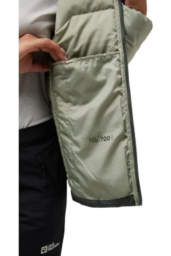 Best Jack Wolfskin Donsjas Ather Down Jkt W mid green/light green