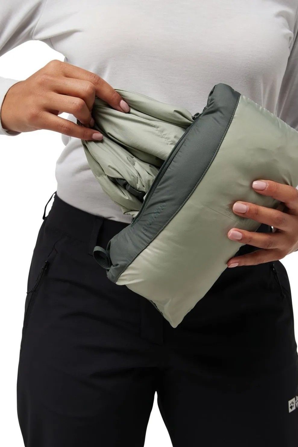 Best Jack Wolfskin Donsjas Ather Down Jkt W mid green/light green