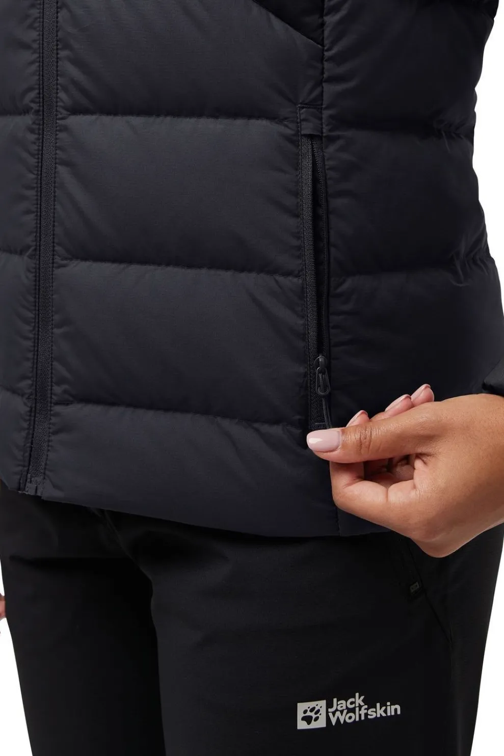 New Jack Wolfskin Donsjas Ather Down Jkt W black