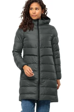 Clearance Jack Wolfskin Donsjas Lenauplatz Coat W Slate Green