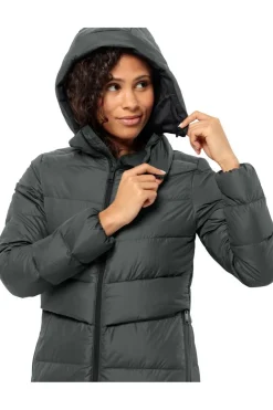 Clearance Jack Wolfskin Donsjas Lenauplatz Coat W Slate Green