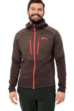 Hot Jack Wolfskin Fleece Alpgrat Pro Ins Fz Red Earth