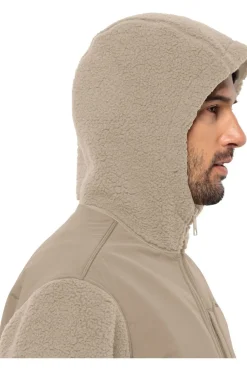 Best Jack Wolfskin Fleece Felslicht Hooded Sand Brown