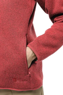 Best Jack Wolfskin Fleece Kaminfeuer Red Coral