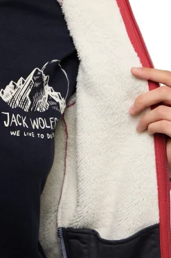 Fleece Kaminfeuer Hoodie-Jack Wolfskin Best