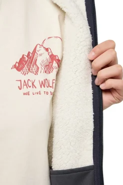 Fleece Kaminfeuer Hoodie-Jack Wolfskin Online
