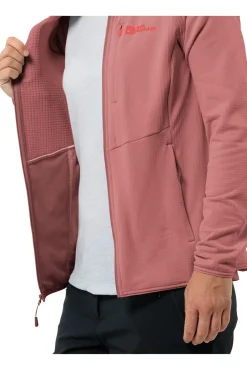 Best Jack Wolfskin Fleece Kolbenberg Hooded Fz Mineral Red