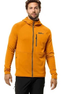 Best Jack Wolfskin Fleece Kolbenberg Hooded Safflower