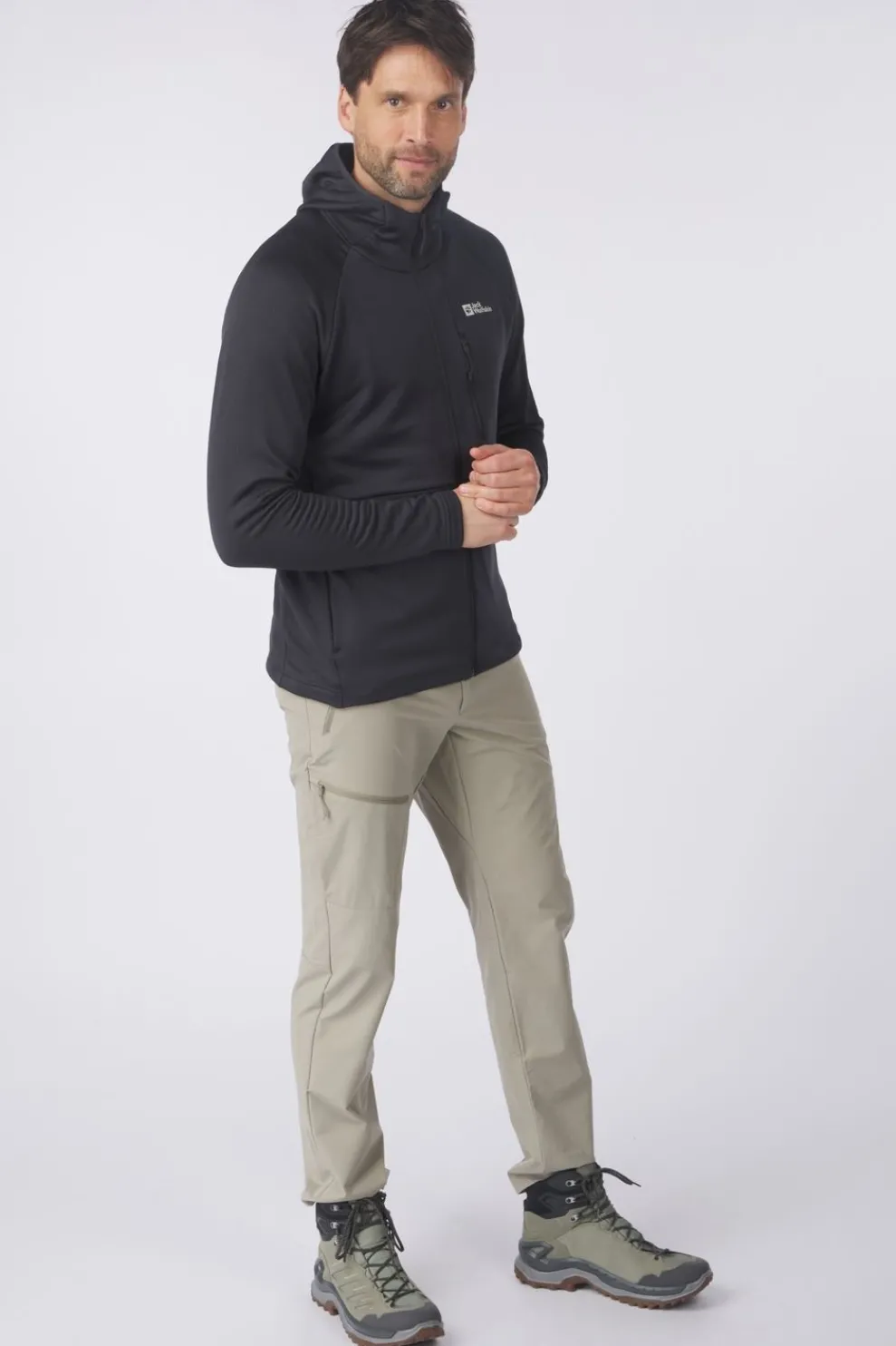 Hot Jack Wolfskin Fleece Kolbenberg Hooded Fz M Phantom