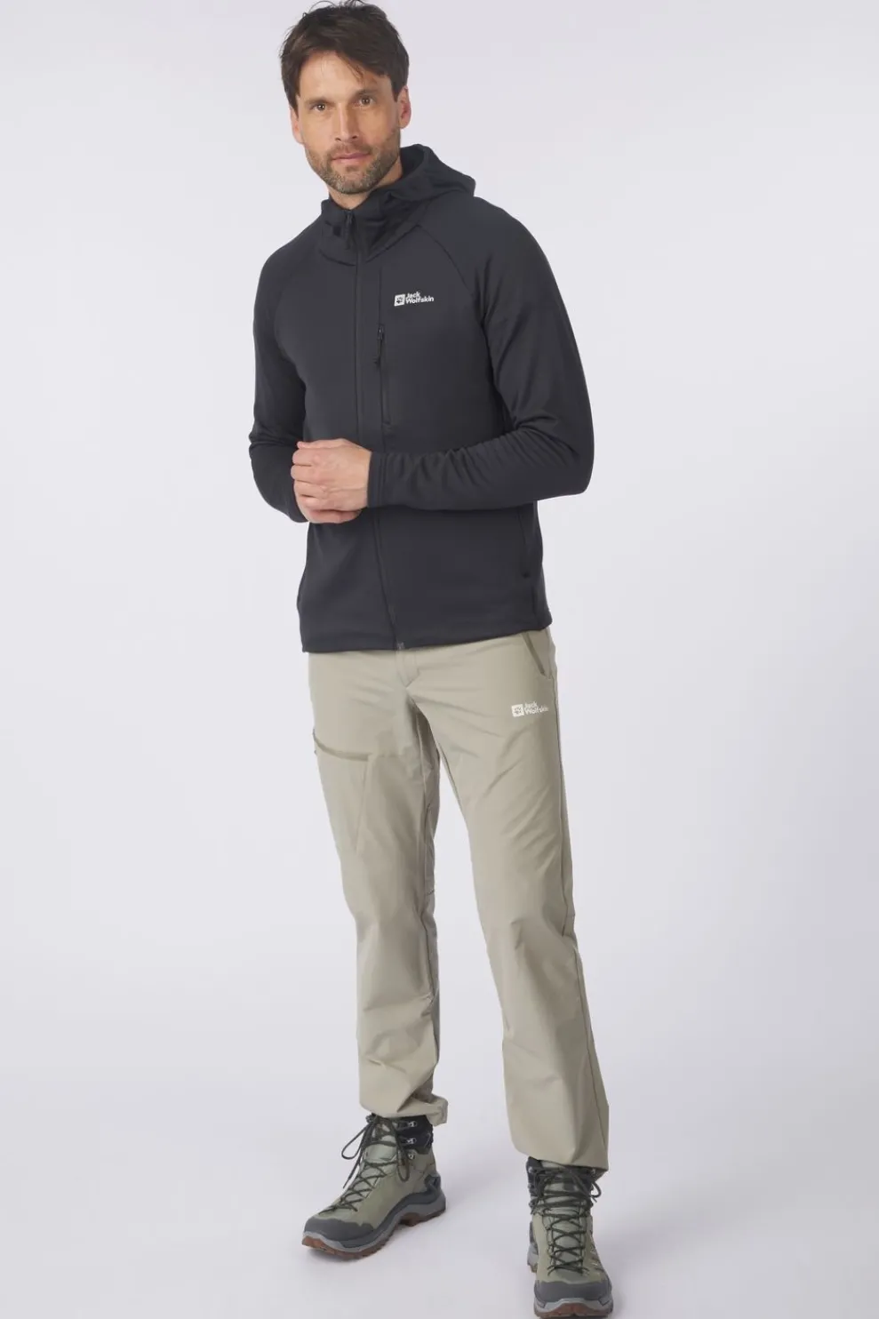 Hot Jack Wolfskin Fleece Kolbenberg Hooded Fz M Phantom