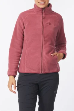 Sale Jack Wolfskin Fleece Moonrise Fz Red Ochre