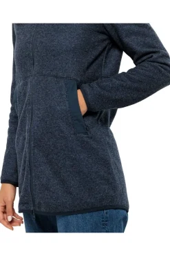 Hot Jack Wolfskin Fleece Tannenspur Coat W Night Blue