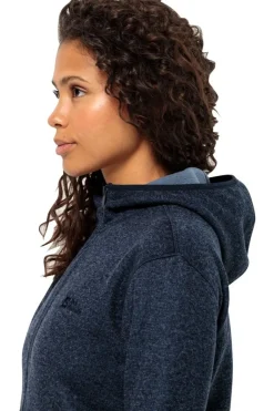 Hot Jack Wolfskin Fleece Tannenspur Coat W Night Blue