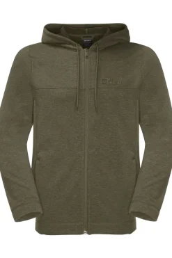 Discount Jack Wolfskin Fleece Waldsee Hooded M Island Moss