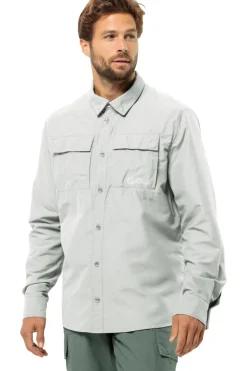Online Jack Wolfskin Hemd Barrier Ls Shirt Cool Grey