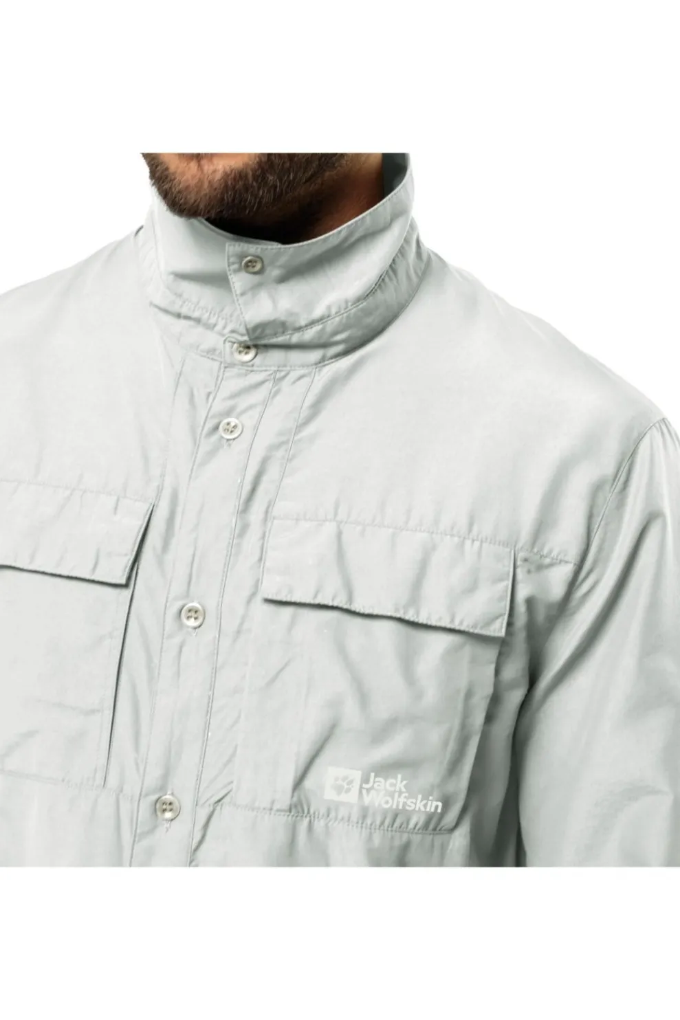 Online Jack Wolfskin Hemd Barrier Ls Shirt Cool Grey