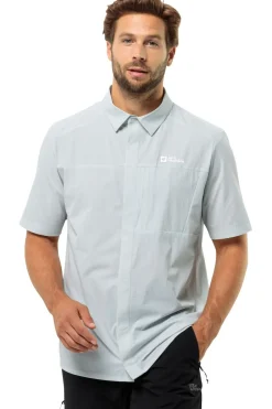 Sale Jack Wolfskin Hemd Vandra S/S Cool Grey