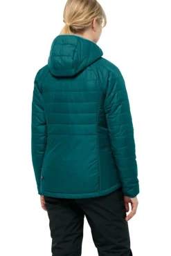 Clearance Jack Wolfskin Jas Lapawa Ins Hoodie W Sea Green