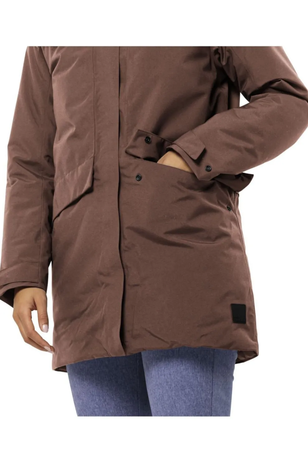 Clearance Jack Wolfskin Jas Tempelhof Coat Wild Ginger