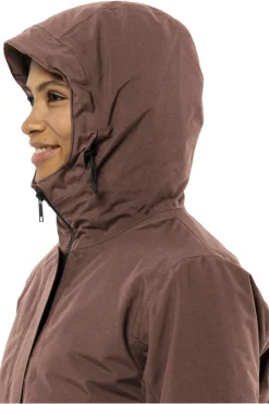 Clearance Jack Wolfskin Jas Tempelhof Coat Wild Ginger