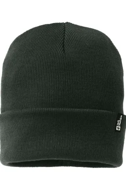 New Jack Wolfskin Muts Rib Beanie Black Olive