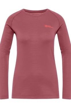 Best Jack Wolfskin Ondergoed Infinite Warm Ls W mid red