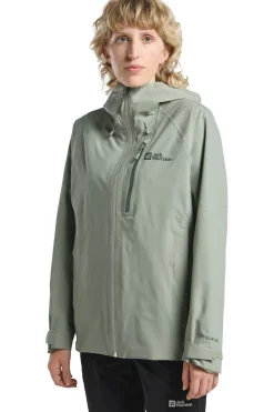 Discount Jack Wolfskin Regenjas Eagle Peak 2L Jkt W Mint Leaf