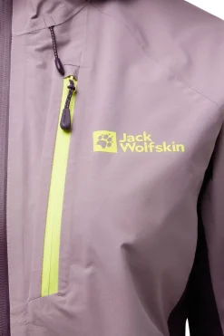 Fashion Jack Wolfskin Regenjas Eagle Peak 2L Jkt W Dark Purple/Lilac