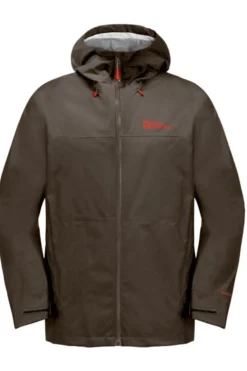 Clearance Jack Wolfskin Regenjas Highest Peak 3L Cold Coffee