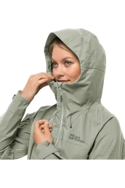 New Jack Wolfskin Regenjas Kammweg 3L Mint Leaf